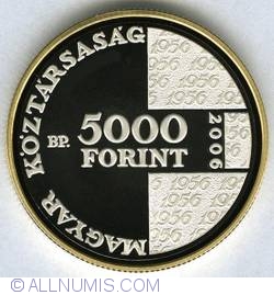 Image #1 of 5000 Forint 2006 - 50th Anniversary - Hungarian Revolution