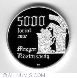 Image #1 of 5000 Forint 2007 - Aniversarea de 800 ani de la nasterea Sfintei Elizabetha