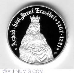 Image #2 of 5000 Forint 2007 - Aniversarea de 800 ani de la nasterea Sfintei Elizabetha