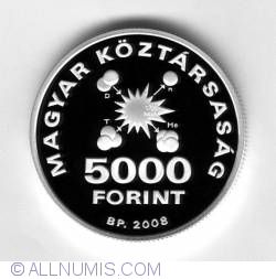 Image #1 of 5000 Forint 2008 - Aniversarea de 100 ani de la nasterea lui Ede Teller