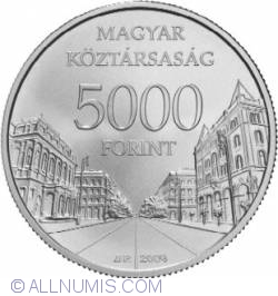 Image #1 of 5000 Forint 2009 - Budapest - World Heritage Site