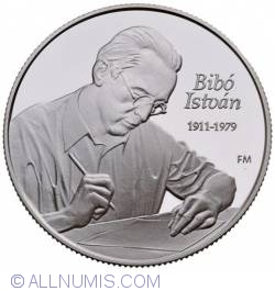 Image #2 of 5000 Forint 2011 - 100th Anniversary - Birth of Istvan Bibo