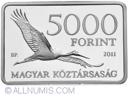 Image #1 of 5000 Forint 2011 - Parcul National Danube - Drava