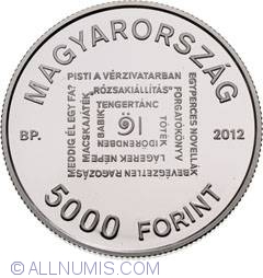 Image #1 of 5000 Forint 2012 - 100th Anniversary of birth of Istvan Orkeny