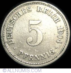 Image #1 of 5 Pfennig 1904 A