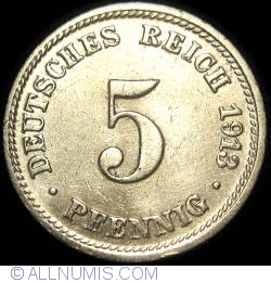 Image #1 of 5 Pfennig 1913 A