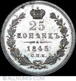 Image #1 of 15 Kopeks 1845 СПБ KБ