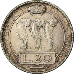 Image #1 of 20 Lire 1933 R