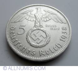 Image #1 of 5 Reichsmark 1938 F - Paul von Hindenburg