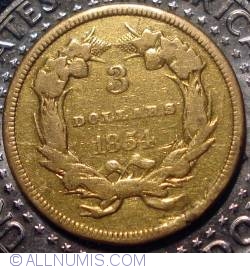 Image #1 of 3 Dollars 1854