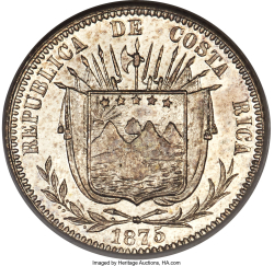 Image #2 of 10 Centavos 1875 GW