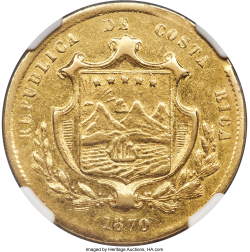10 Pesos 1870 GW
