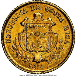 Image #2 of 1/2 Escudo 1851