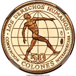 Image #1 of 50 Colones 1970 - Inter-American Human Rights Convention