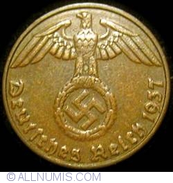 Image #2 of 1 Reichspfennig 1937 D