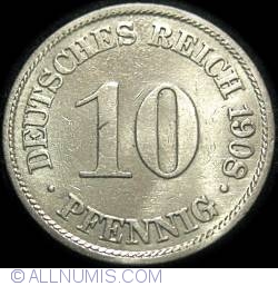 Image #1 of 10 Pfennig 1908 A