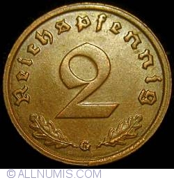 2 Reichspfennig 1938 G