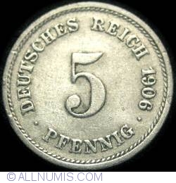 5 Pfennig 1906 G