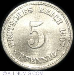 5 Pfennig 1907 F