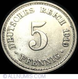 Image #1 of 5 Pfennig 1910 A