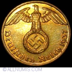 Image #2 of 1 Reichspfennig 1937 F
