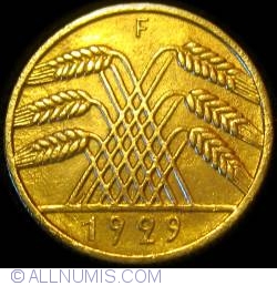 Image #2 of 10 Reichspfennig 1929 F