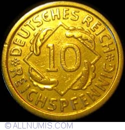 10 Reichspfennig 1935 D