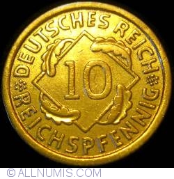 10 Reichspfennig 1935 E
