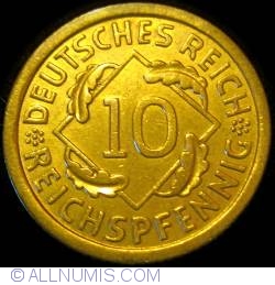 Image #1 of 10 Reichspfennig 1936 F