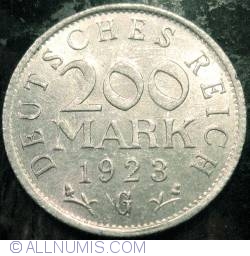 Image #1 of 200 Mărci 1923 G