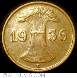 Image #2 of 1 Reichspfennig 1936 E