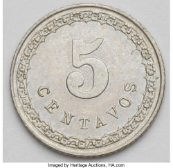 Image #1 of 5 Centavos 1908