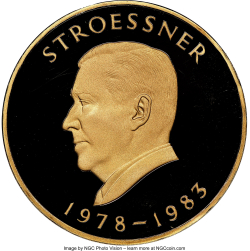 Image #2 of 70000 Guaranies 1987 - 6th Term of President A. Stroessner