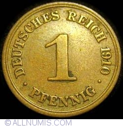 1 Pfennig 1910 D