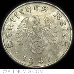 Image #2 of 10 Reichspfennig 1941 D