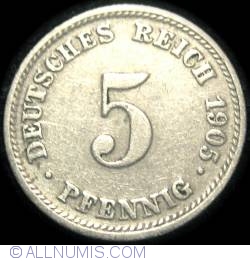 Image #1 of 5 Pfennig 1905 D
