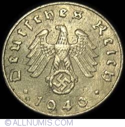 5 Reichspfennig 1940 J