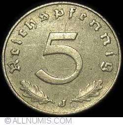5 Reichspfennig 1940 J