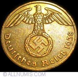 Image #2 of 1 Reichspfennig 1938 F