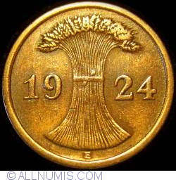 Image #2 of 2 Reichspfennig 1924 E