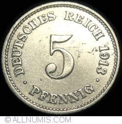 5 Pfennig 1913 G