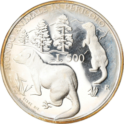 Image #1 of [PROOF] 500 Lire 1993 R - Wildlife protection