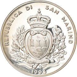 Image #2 of [PROOF] 500 Lire 1993 R - Wildlife protection