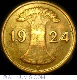 1 Reichspfennig 1924 F