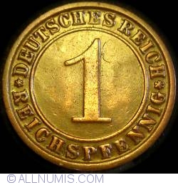 Image #1 of 1 Reichspfennig 1924 F