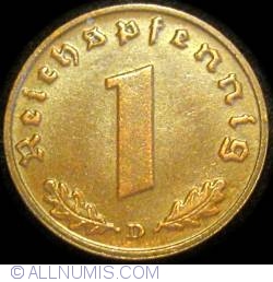 Image #1 of 1 Reichspfennig 1938 D