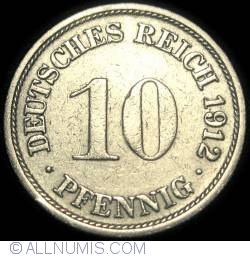 Image #1 of 10 Pfennig 1912 F