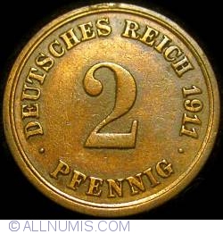 2 Pfennig 1911 F