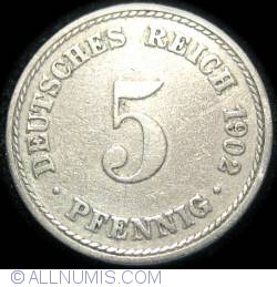 Image #1 of 5 Pfennig 1902 A