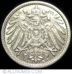 5 Pfennig 1909 D